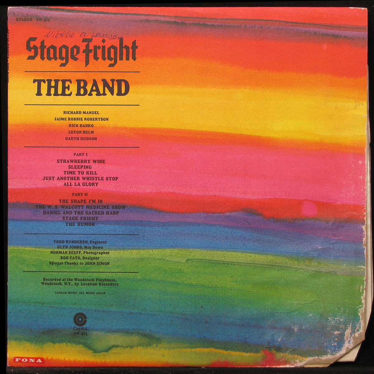 LP Band — Stage Fright фото