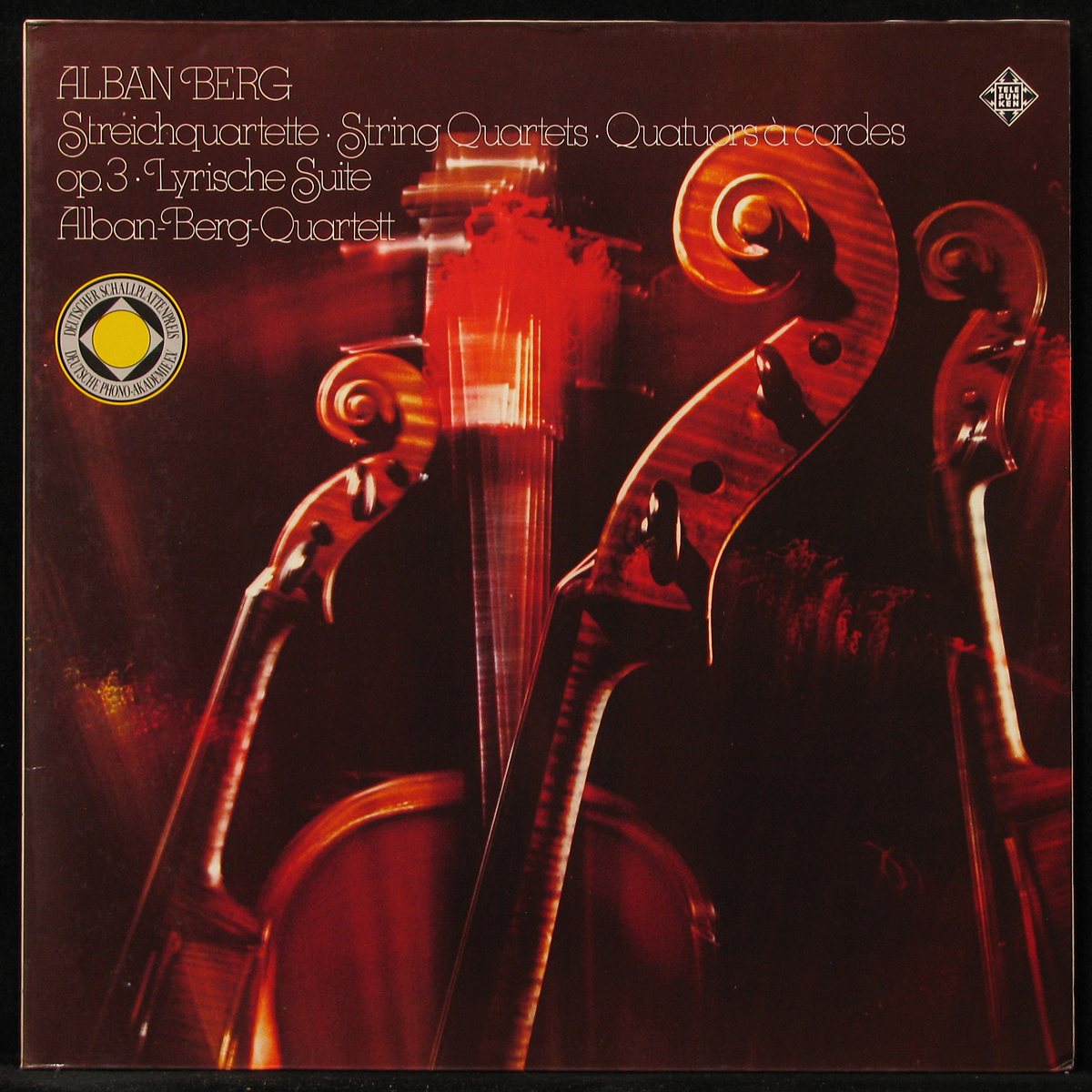 LP Alban Berg Quartett — Alban Berg. Streichquartett Opus 3 / Lyrische Suite фото