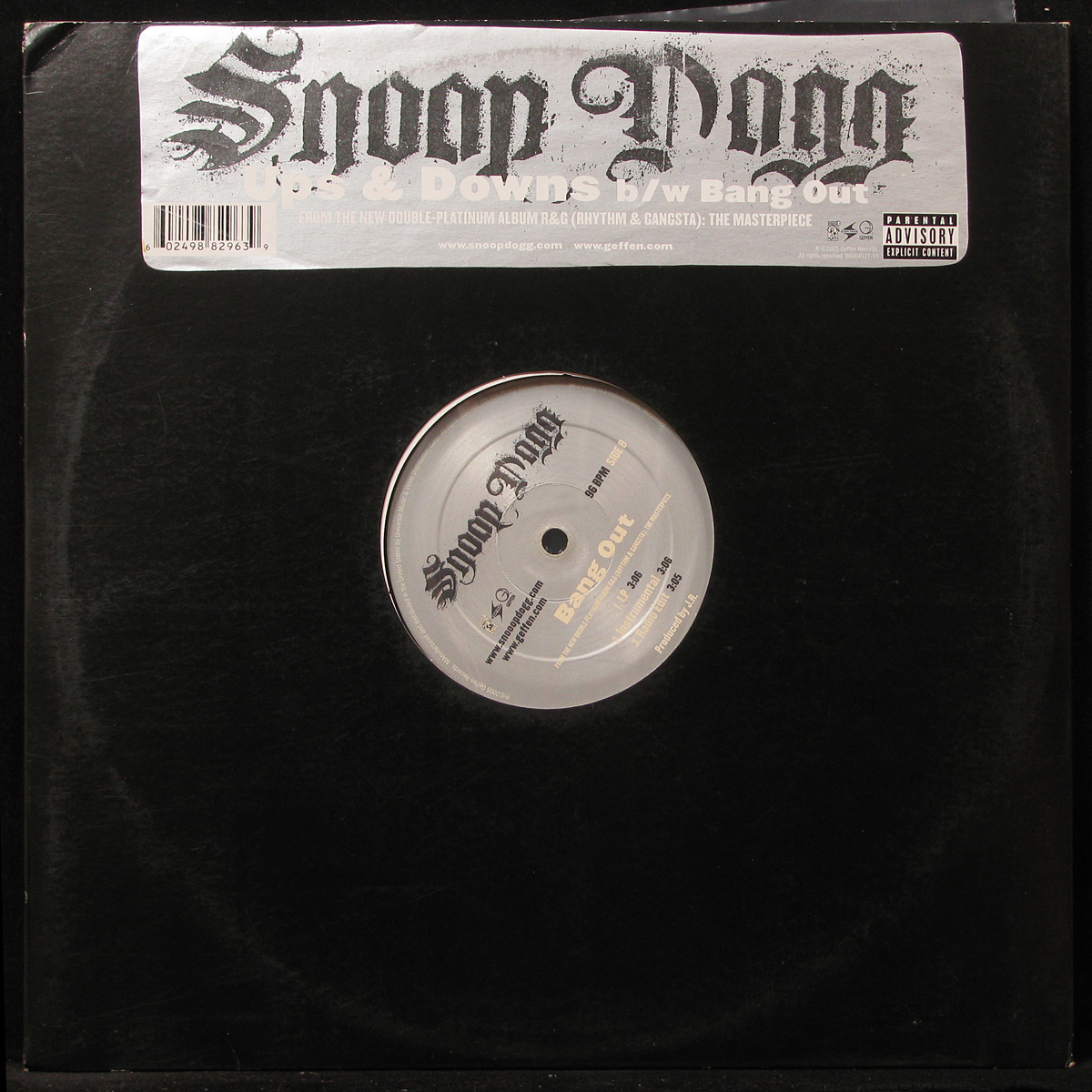 LP Snoop Dogg — Ups & Downs / Bang Out (maxi) фото
