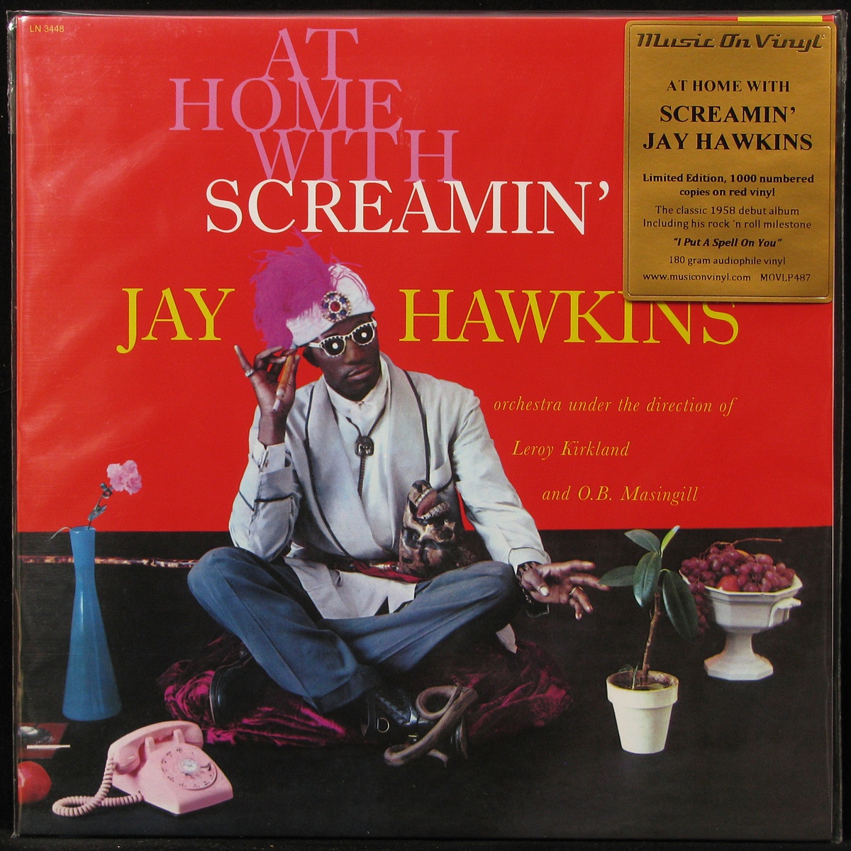 LP Screamin' Jay Hawkins — At Home With Screamin' Jay Hawkins (coloured vinyl) фото