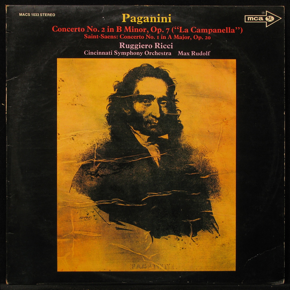 LP Ruggiero Ricci — Paganini: Concerto No.2 On B Minor, Op.7 фото