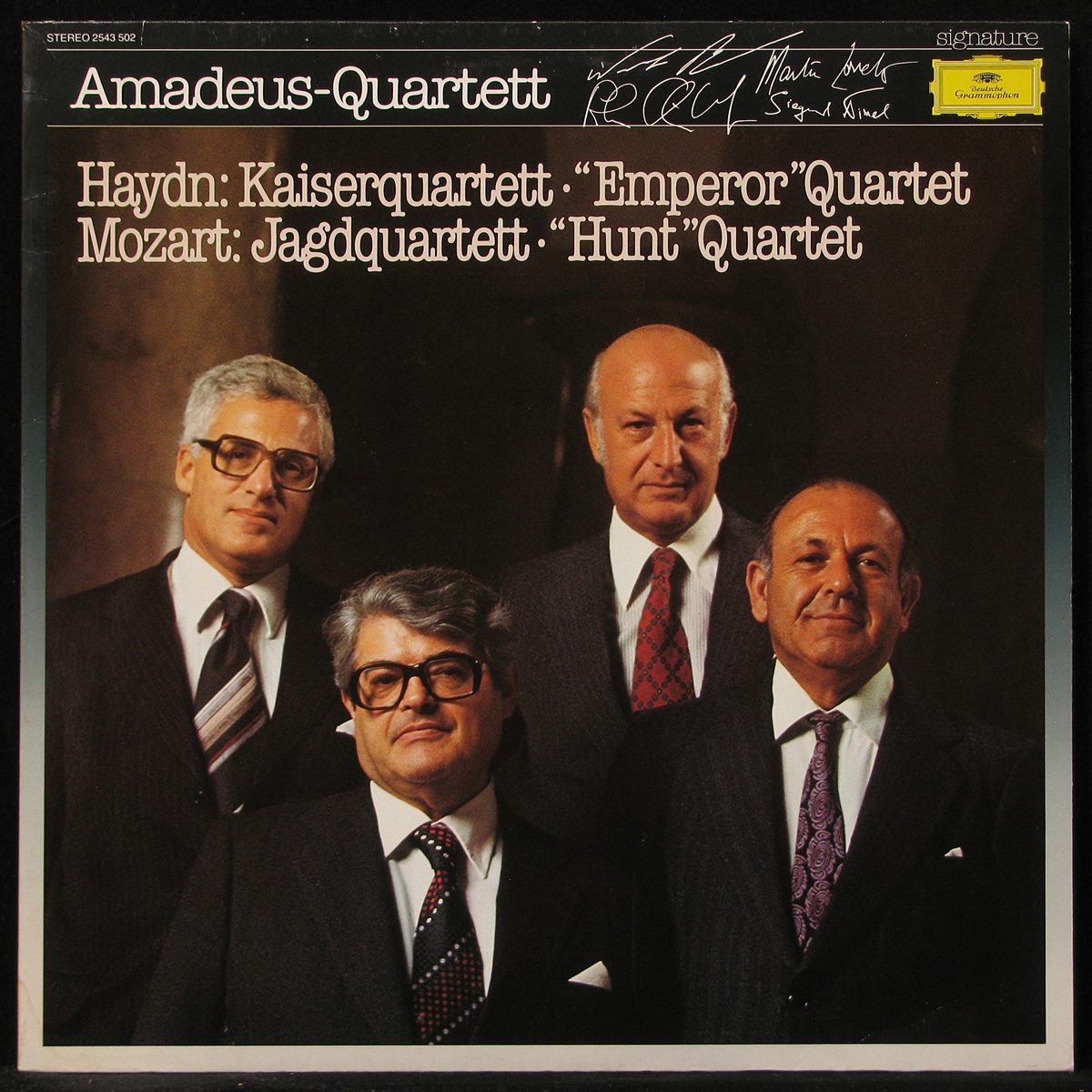LP Amadeus-Quartett —  Haydn / Mozart – Kaiserquartett / Jagdquartett фото