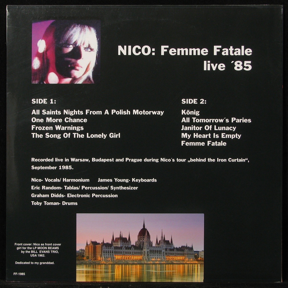 LP Nico — Femme Fatale Live '85 фото 2