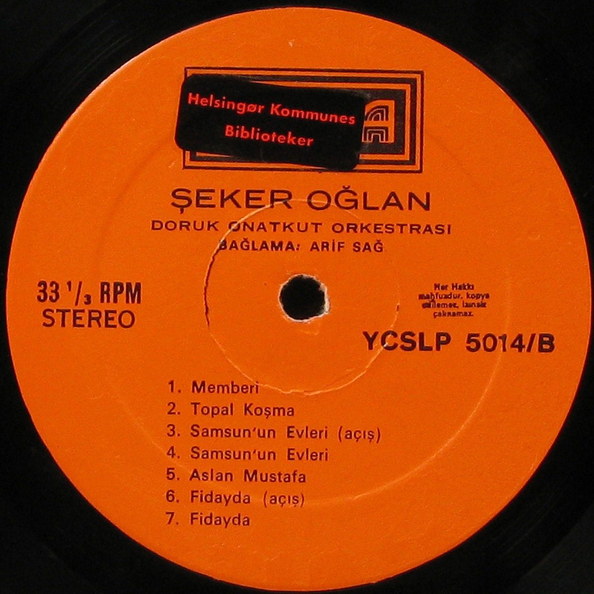 LP Doruk Onatkut Orkestrasi — Seker Oglan фото 5