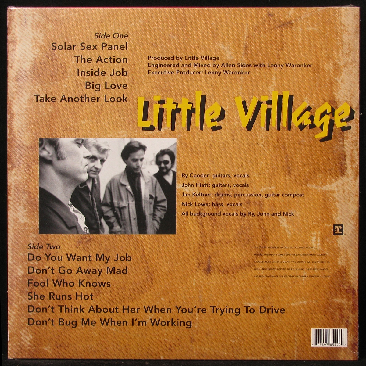 LP Little Village — Little Village (coloured vinyl) фото 2