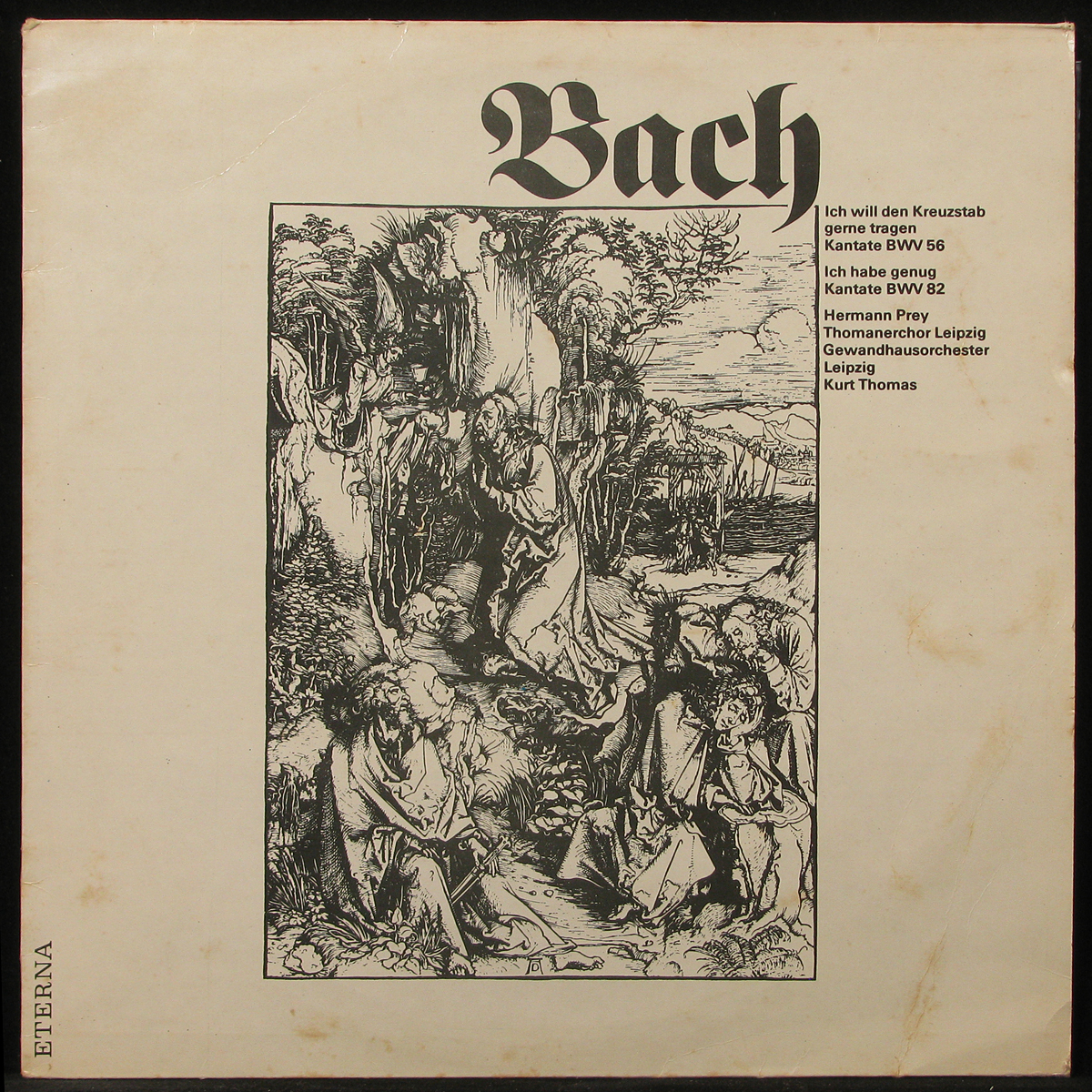 Пластинка Hermann Prey Bach. Ich Will Den Kreuzstab Gerne Tragen