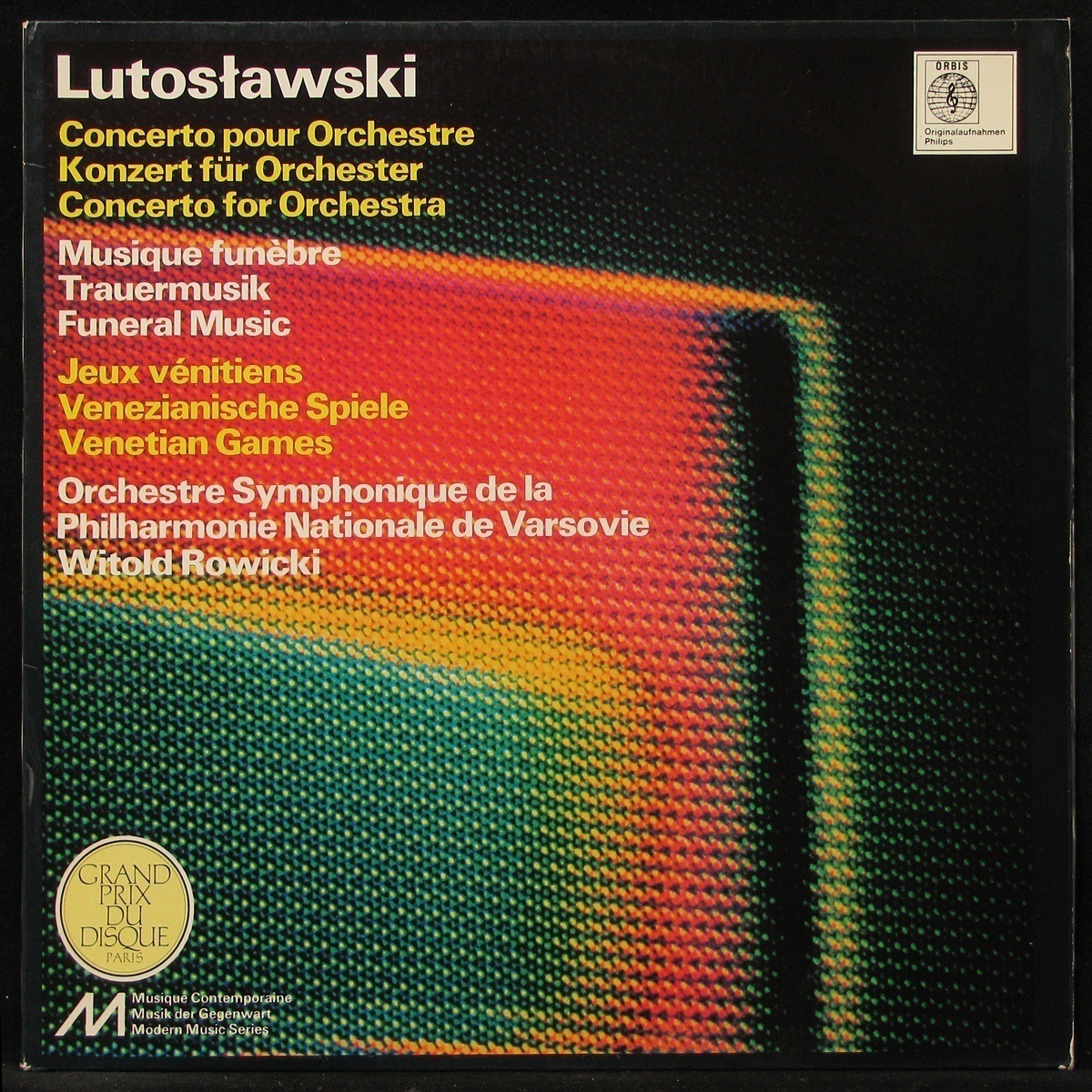 LP Witold Rowicki — Lutosławski. Concerto Pour Orchestre/ Musique Funebre фото