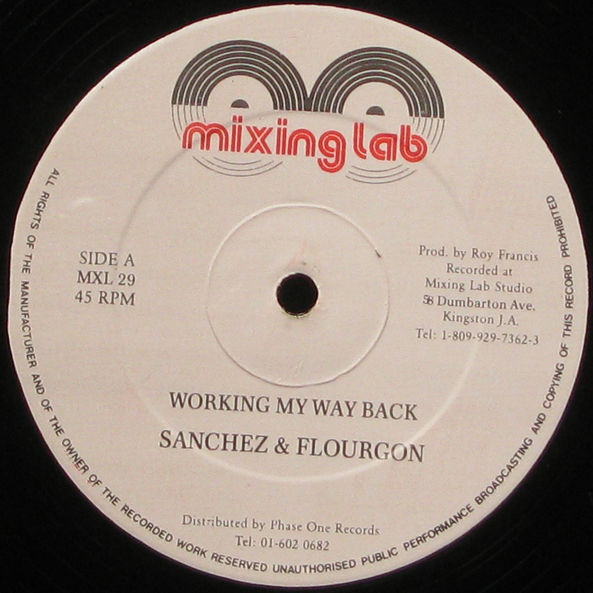 LP Sanchez & Flourgon / Ruddy Thomas — Working My Way Back / One Last Memory (maxi) фото 2