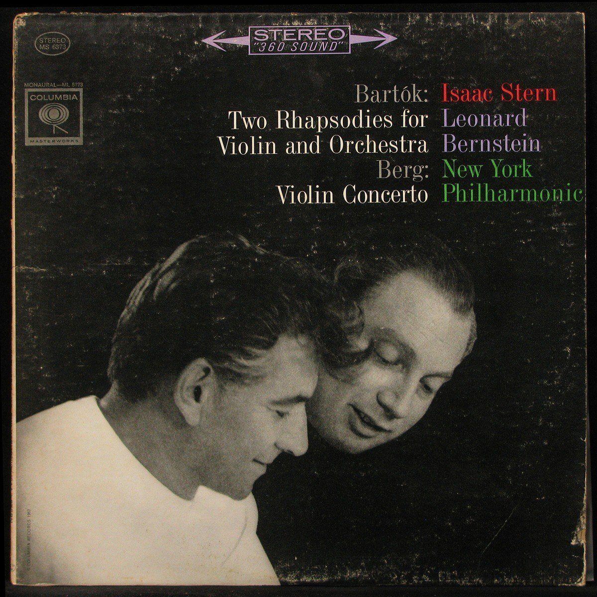 LP Isaac Stern / Leonard Bernstein — Bartok: Concerto For Violin фото