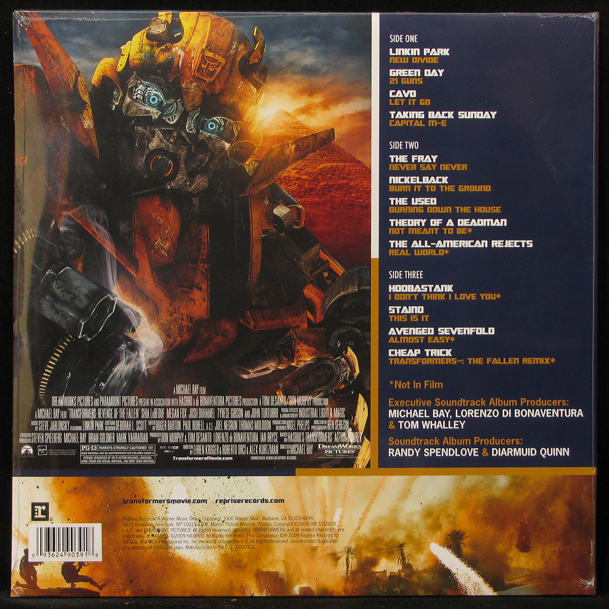 LP V/A — Transformers: Revenge Of The Fallen (2LP, coloured vinyl) фото 2