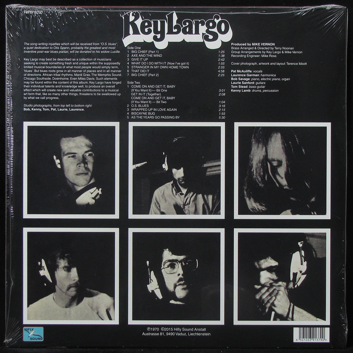 LP Key Largo — Key Largo (1970) (white vinyl) фото 2
