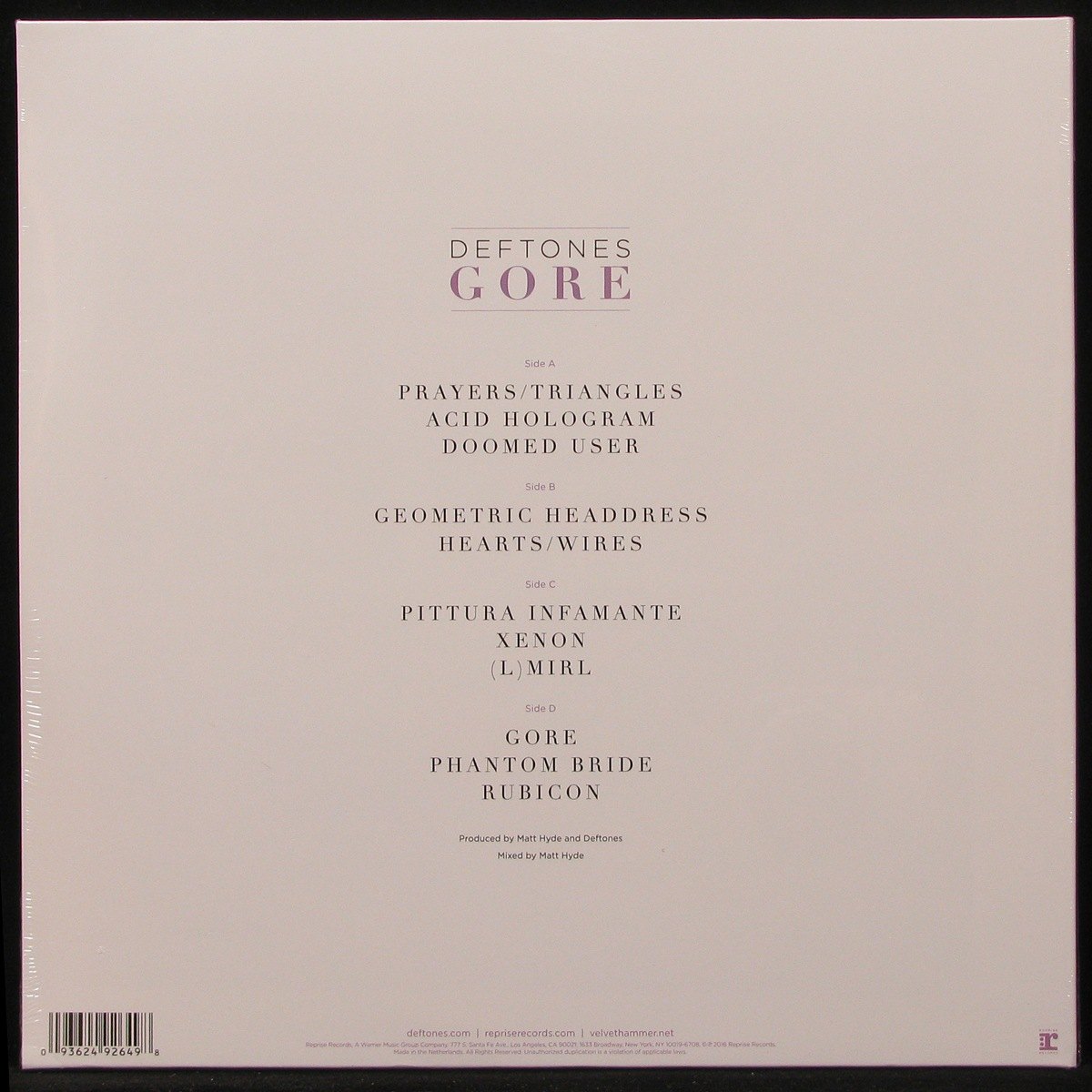 LP Deftones — Gore (2LP, coloured vinyl) фото 2