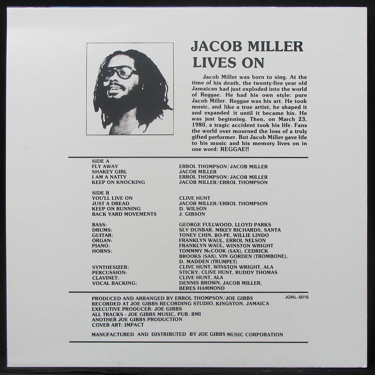 LP Jacob Miller — Jacob Miller Lives On фото 2