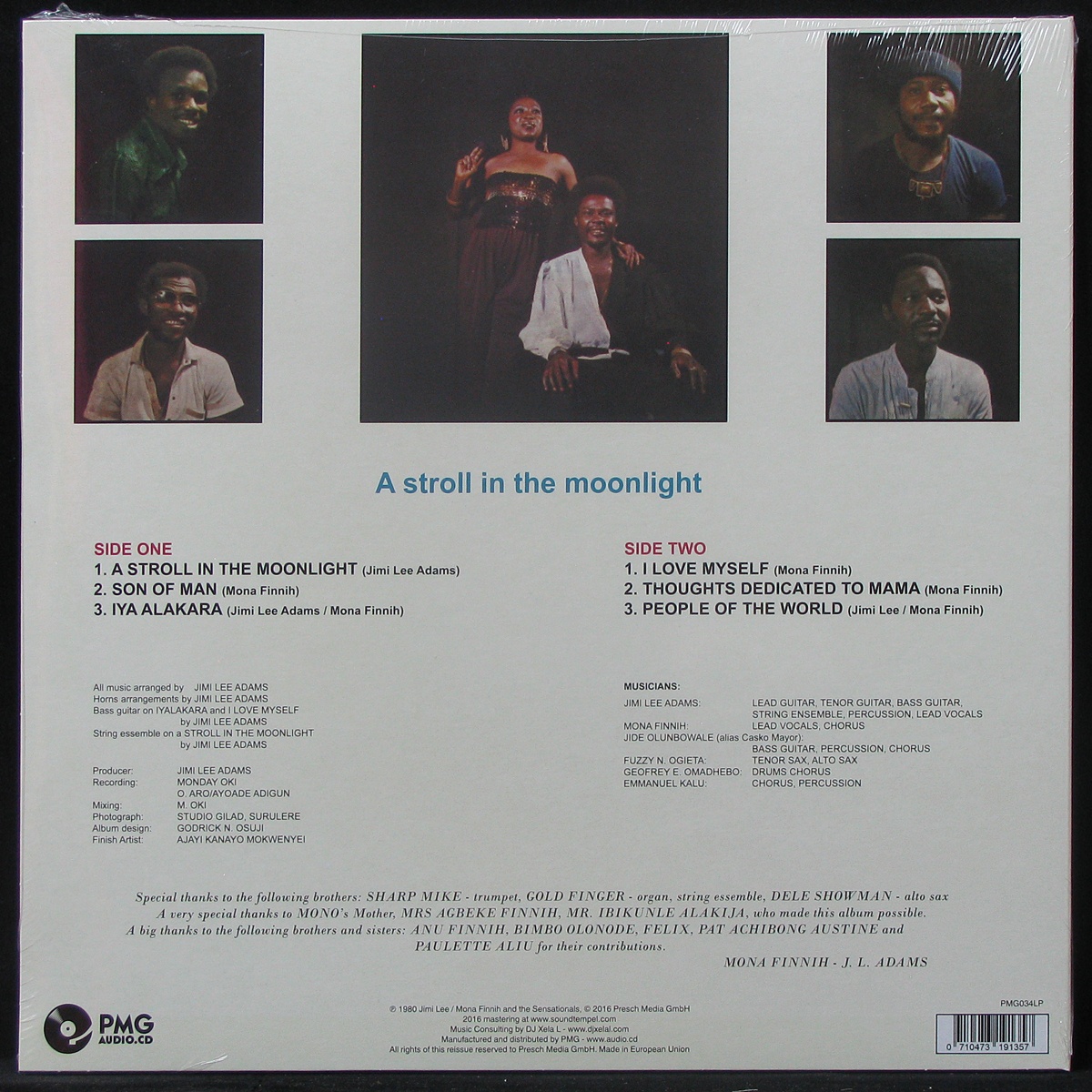 LP Jimmy Lee / Mona Finnih & The Sensationals — A Stroll In The Moonlight фото 2