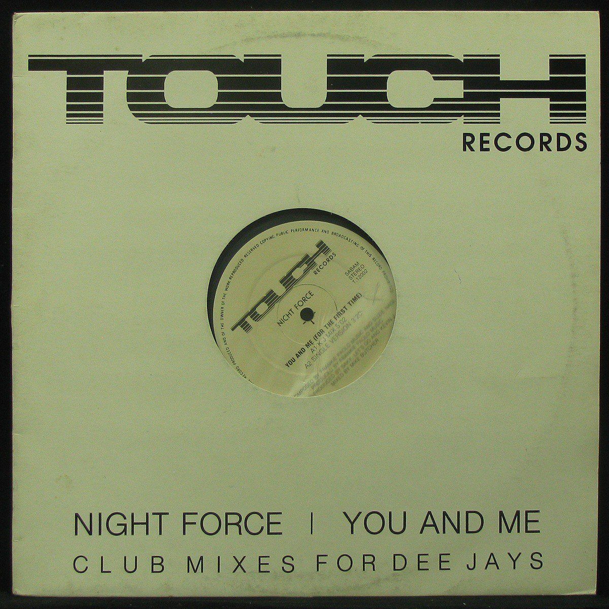 LP Night Force — You And Me (For The First Time) (maxi) фото
