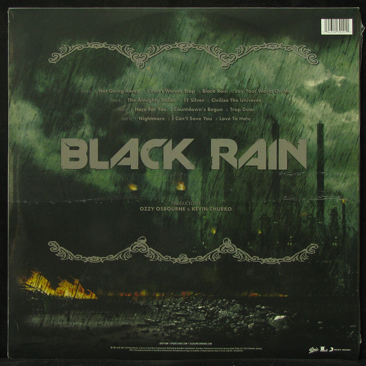 LP Ozzy Osbourne — Black Rain (2LP) фото 2