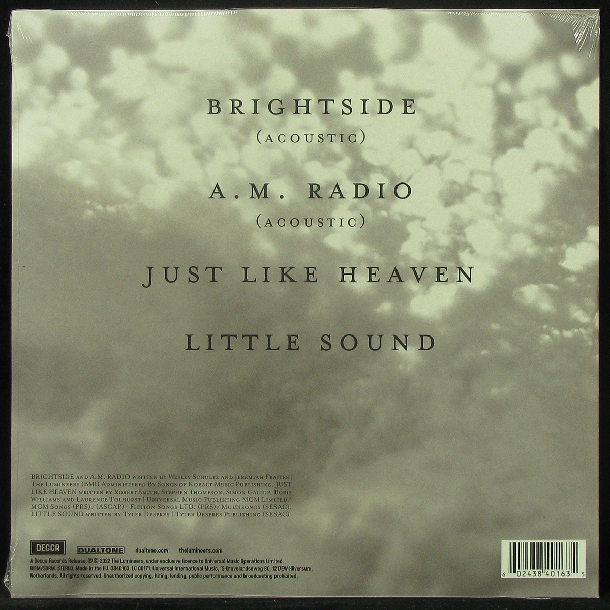 LP Lumineers — Brightside Bonus Tracks (EP, coloured vinyl) фото 2