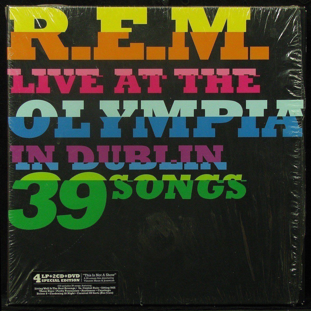 LP REM — Live At The Olympia  (4LP Box, + 2CD, + DVD, + poster, + booklet) фото