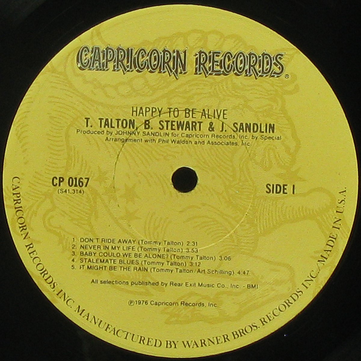 LP T. Talton / B. Stewart / J. Sandlin — Happy To Be Alive фото 2