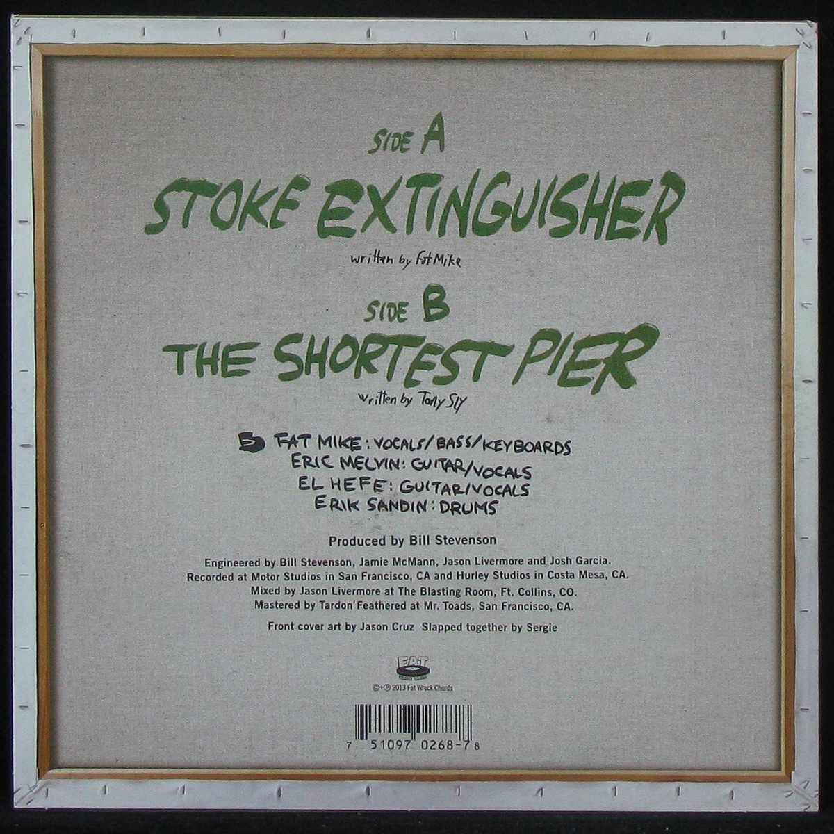 LP Nofx — Stoke Extinguisher (coloured vinyl, single) фото 2