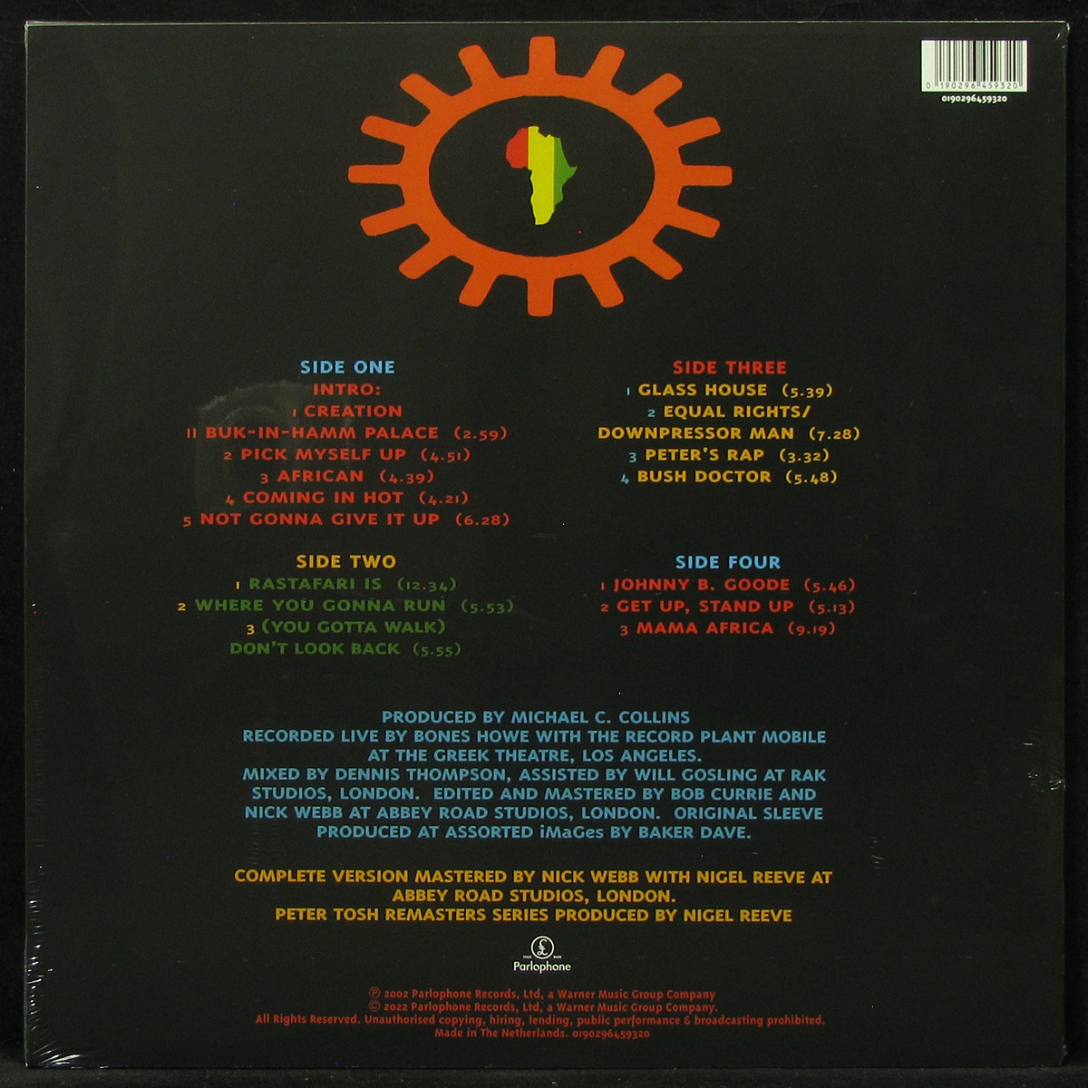 LP Peter Tosh — Complete Captured Live (2LP, coloured vinyl) фото 2