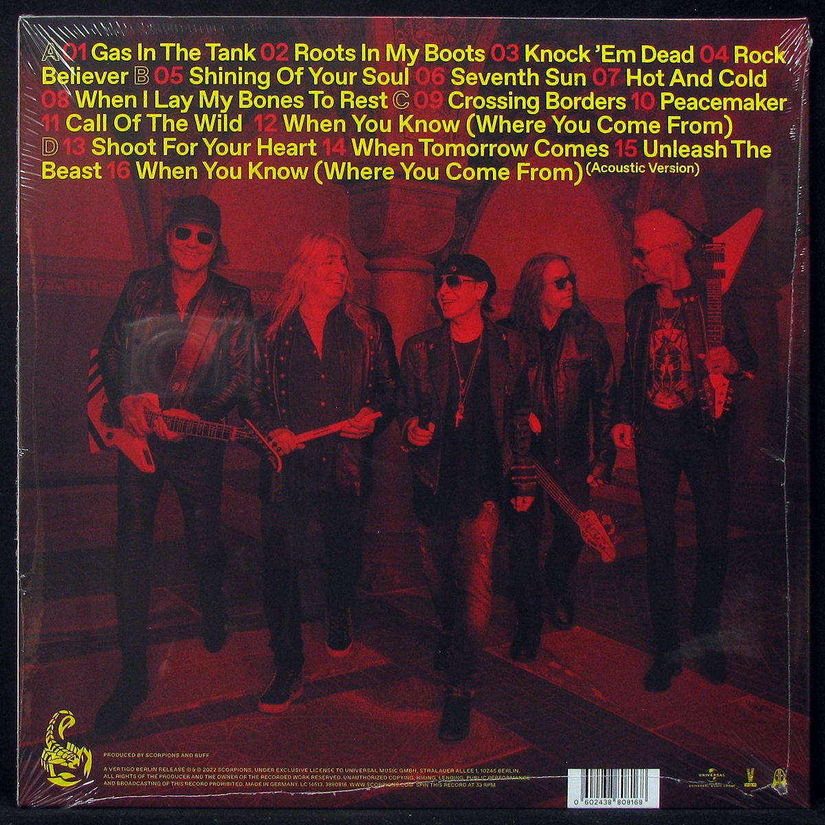 LP Scorpions — Rock Believer (2LP) фото 2