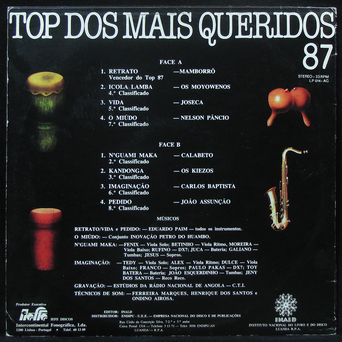 LP V/A — Top Dos Mais Queridos 87 - Angola 3 фото 2