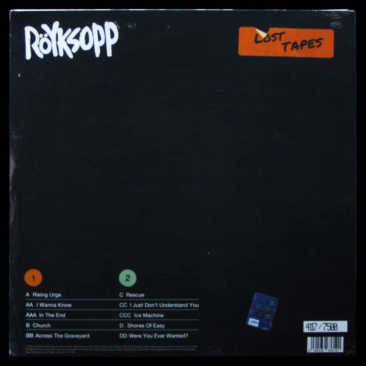 LP Royksopp — Lost Tapes (2LP) фото 2