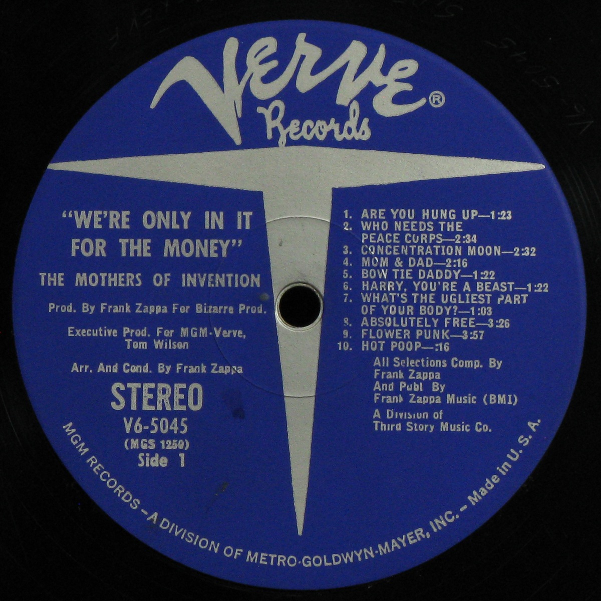 LP Mothers of Invention — We're Only in It for the Money фото 3