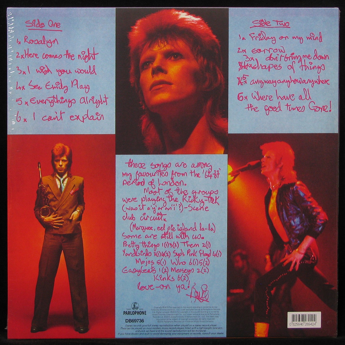 LP David Bowie — Pinups фото 2