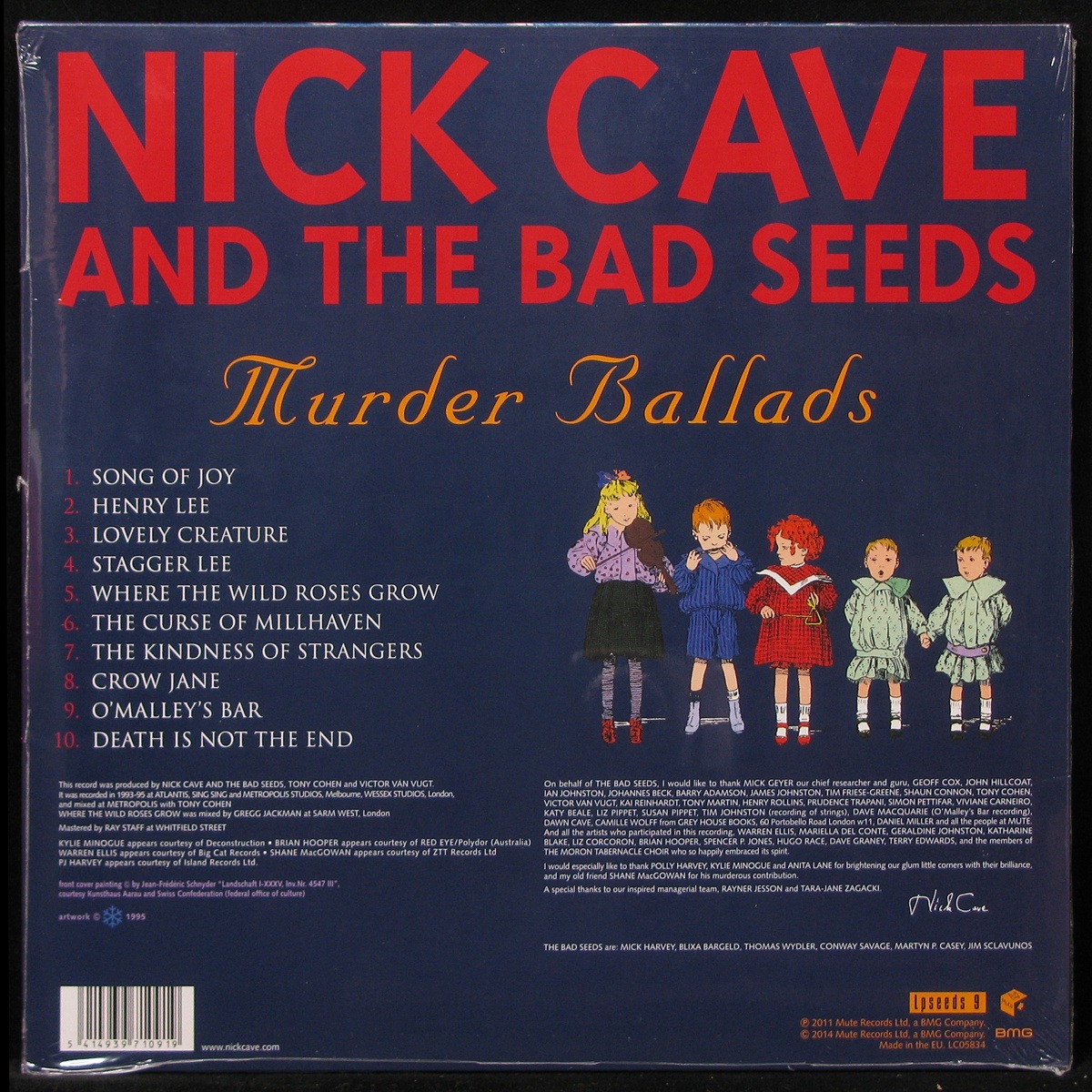 LP Nick Cave & The Bad Seeds — Murder Ballads (2LP) фото 2