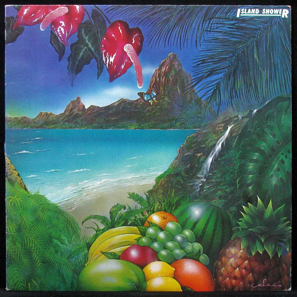 LP No Artist — Island Shower (Maui - Paradise Island) (+ poster) фото