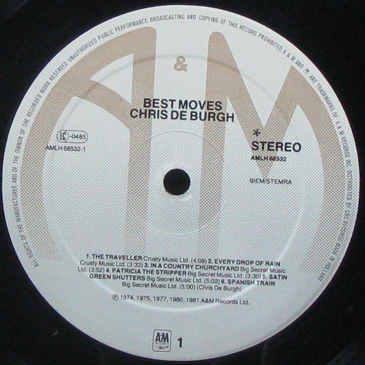 LP Chris De Burgh — Best Moves фото 2