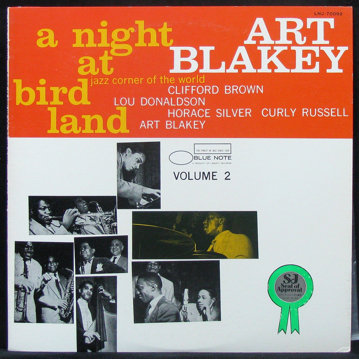 LP Art Blakey — A Night At Birdland, Volume 2 (mono) фото