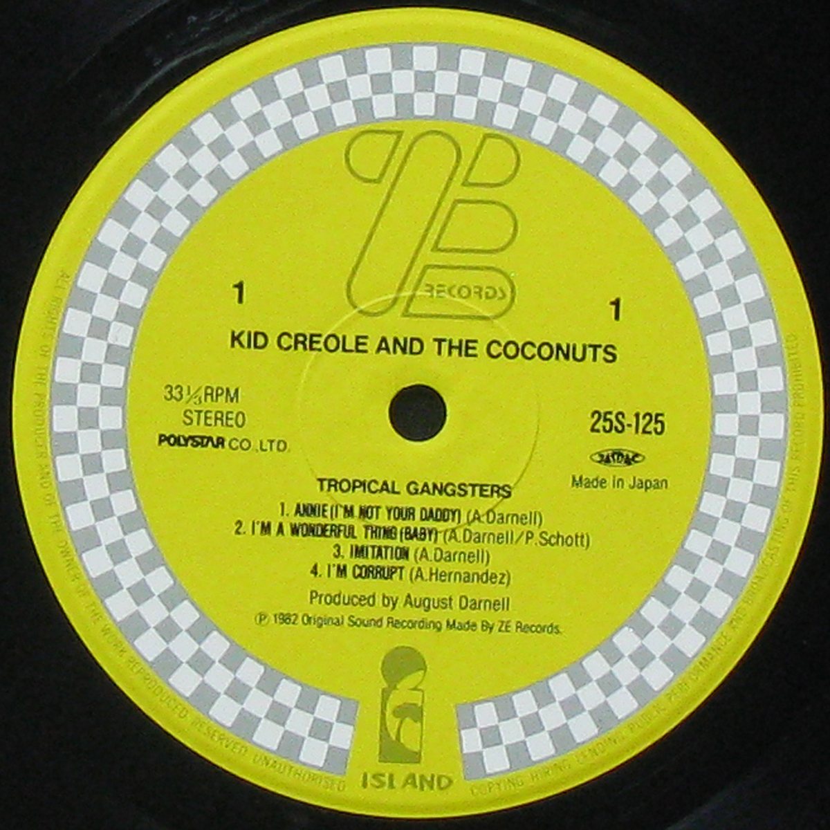 LP Kid Creole & The Coconuts — Tropical Gangsters фото 2