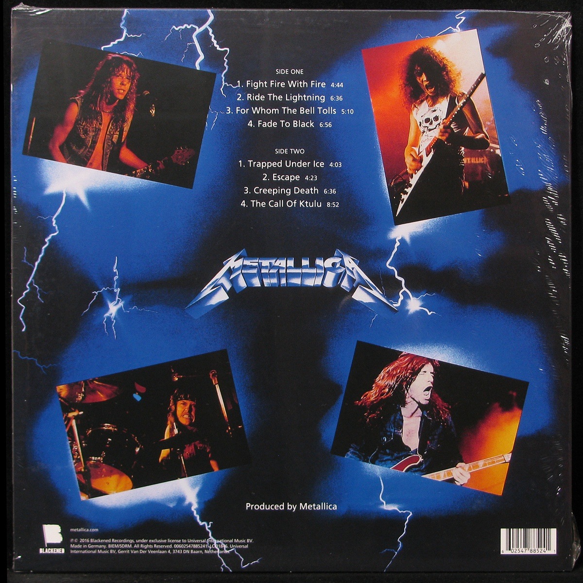 LP Metallica — Ride The Lightning фото 2