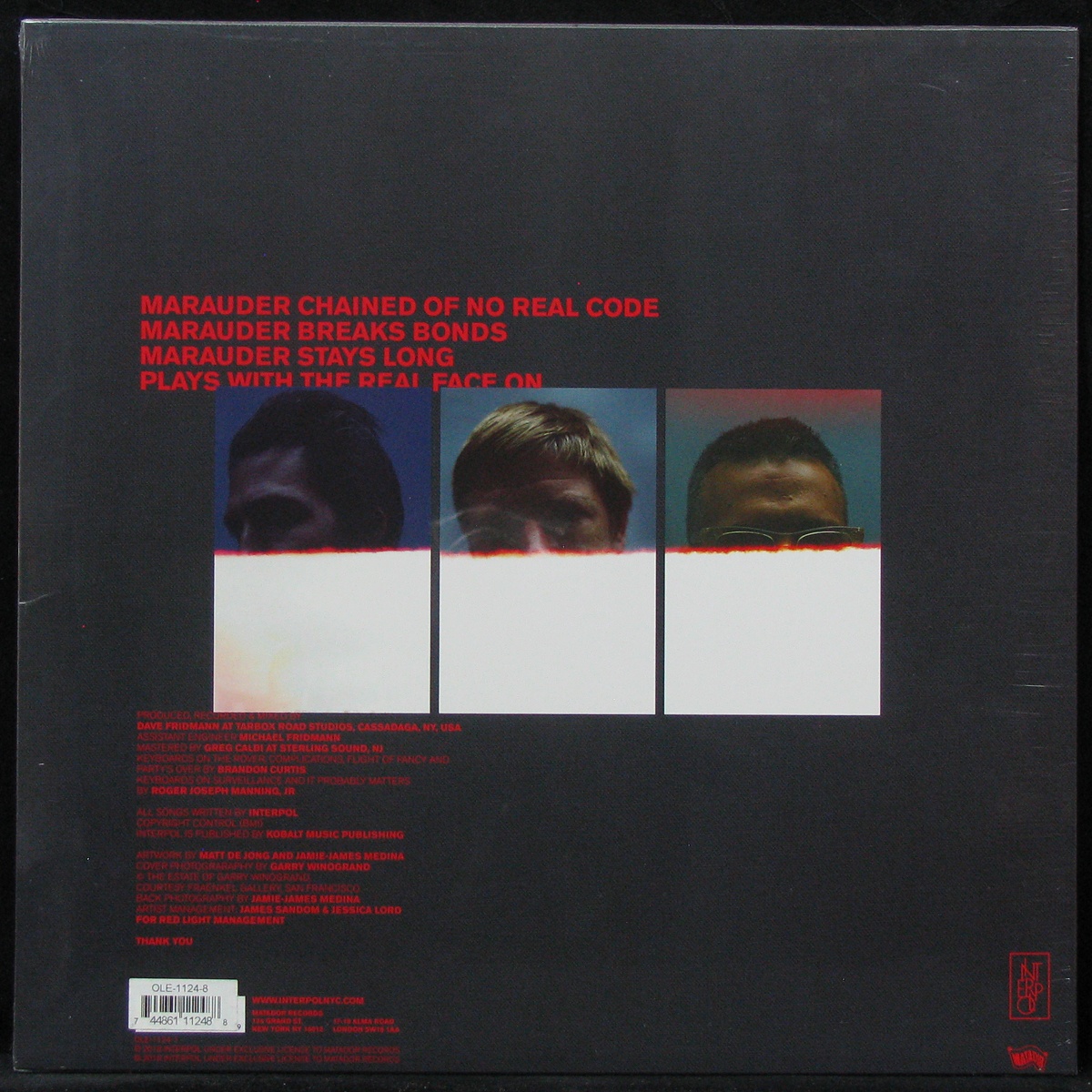 LP Interpol — Marauder (coloured vinyl) фото 2