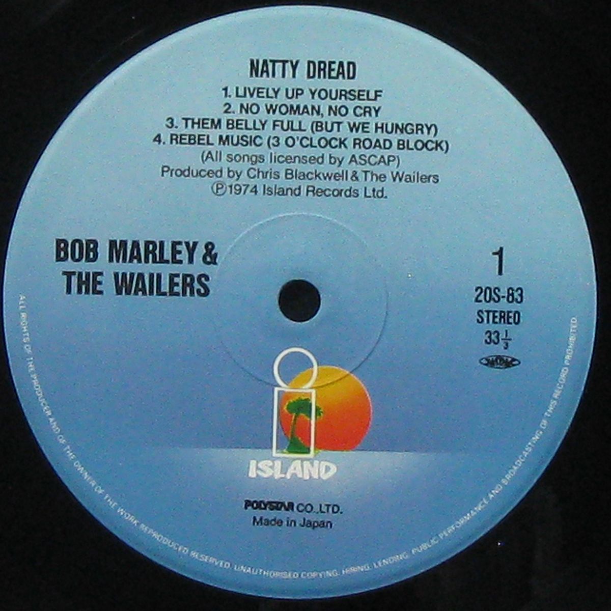 LP Bob Marley & The Wailers — Natty Dread (+ integral obi/insert) фото 3
