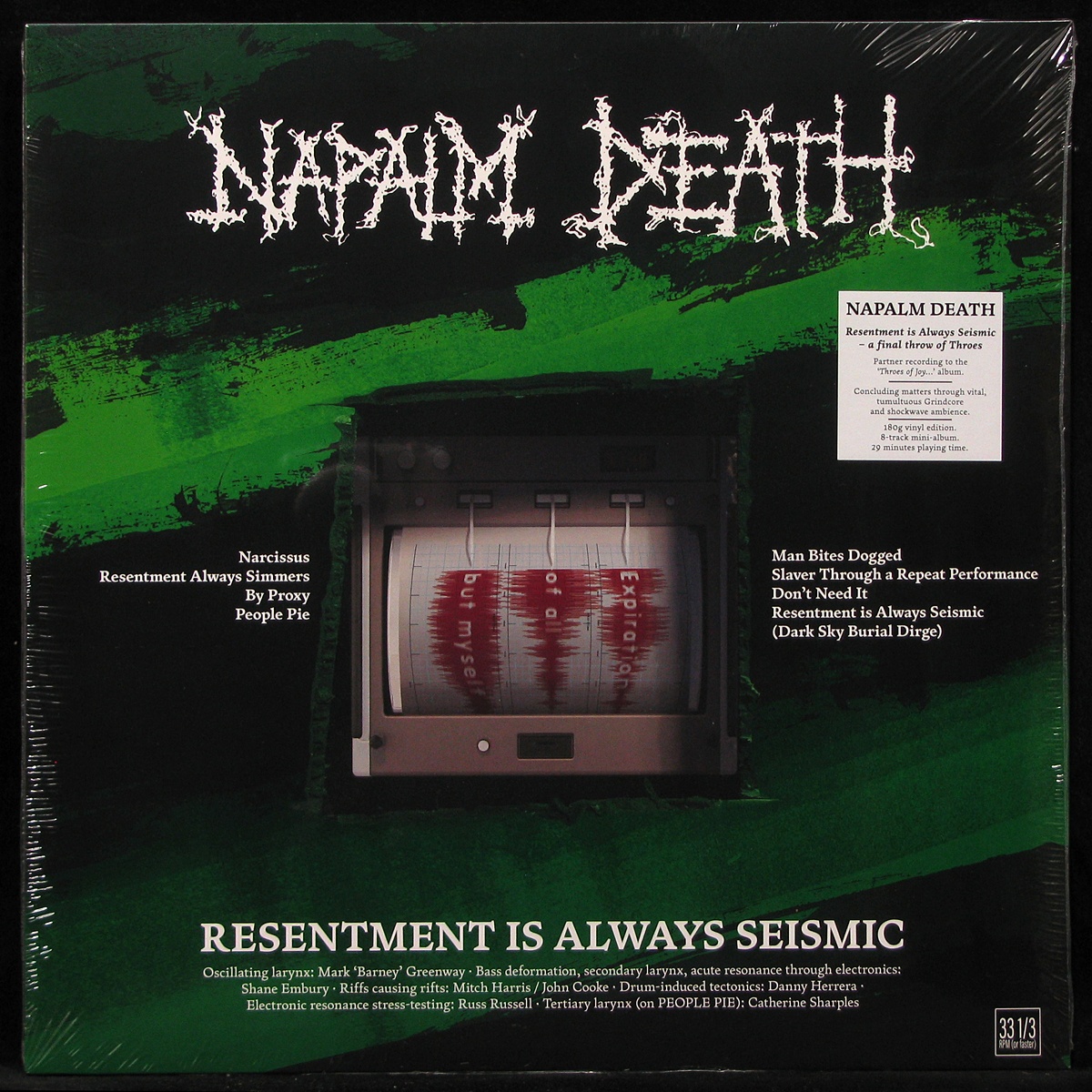 LP Napalm Death — Resentment Is Always Seismic – A Final Throw Of Throes фото