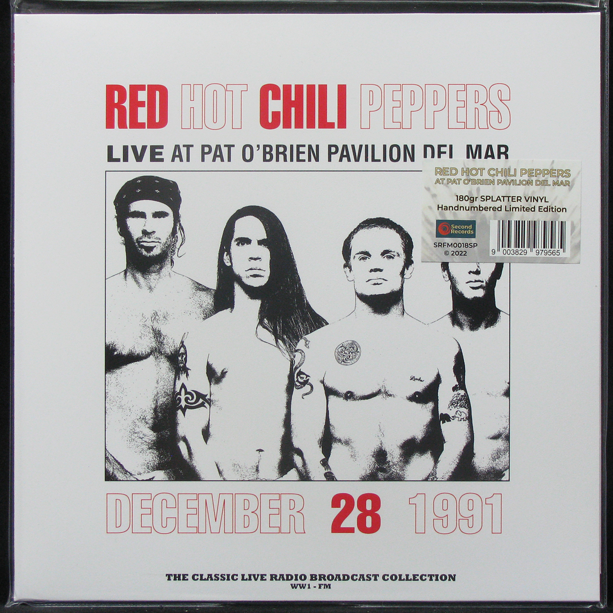 LP Red Hot Chili Peppers — Live At Pat O'Brien Pavilion Del Mar (white/red splatter vinyl) фото