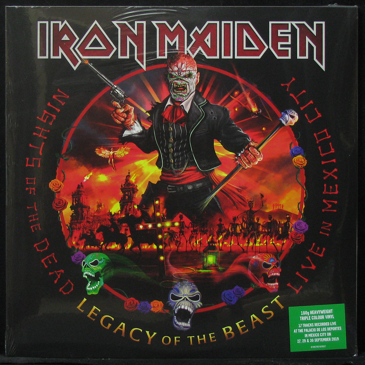 LP Iron Maiden — Nights Of The Dead, Legacy Of The Beast: Live In Mexico City (3LP, coloured vinyl) фото