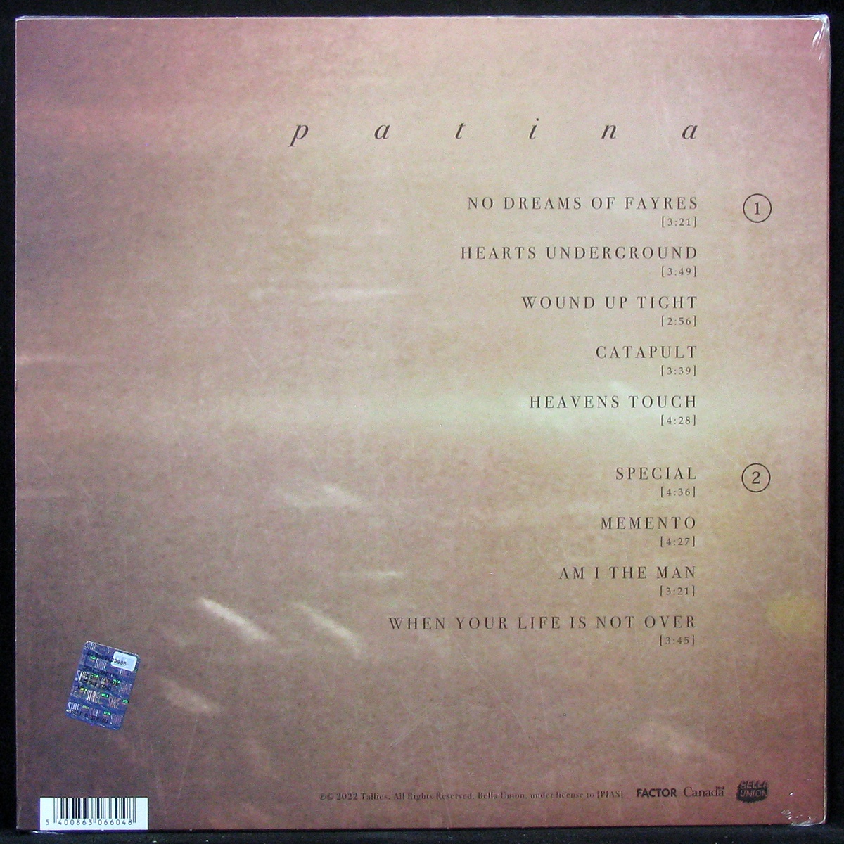 LP Tallies — Patina (coloured vinyl) фото 2