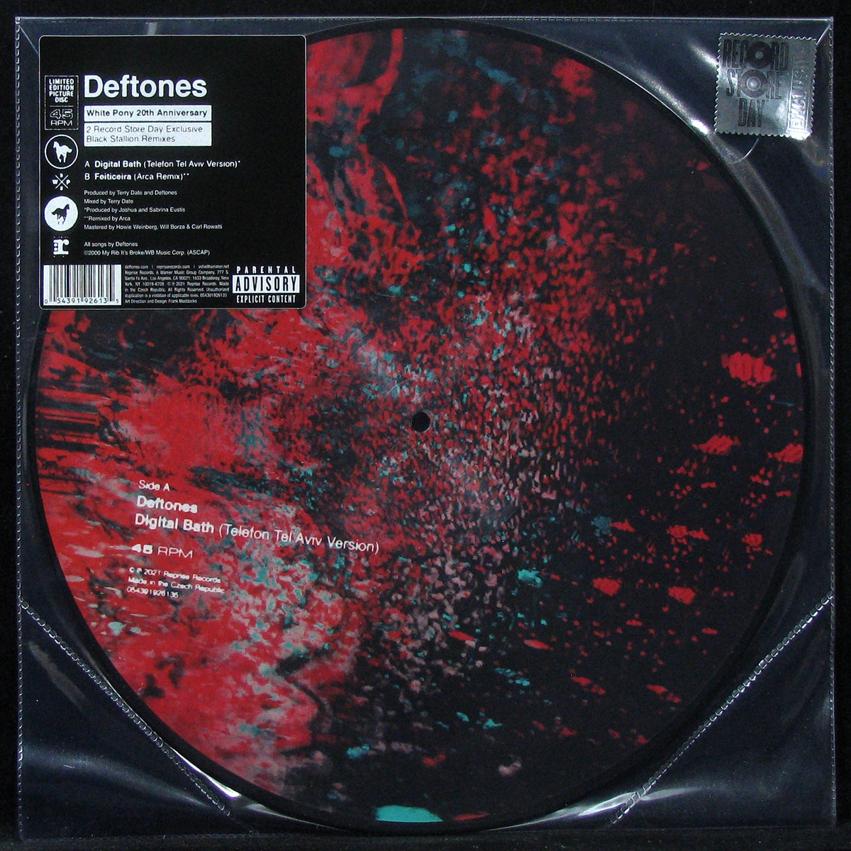 LP Deftones — Digital Bath (Telefon Tel Aviv Version) / Feiticeira (Arca Remix) (picture disc, single) фото
