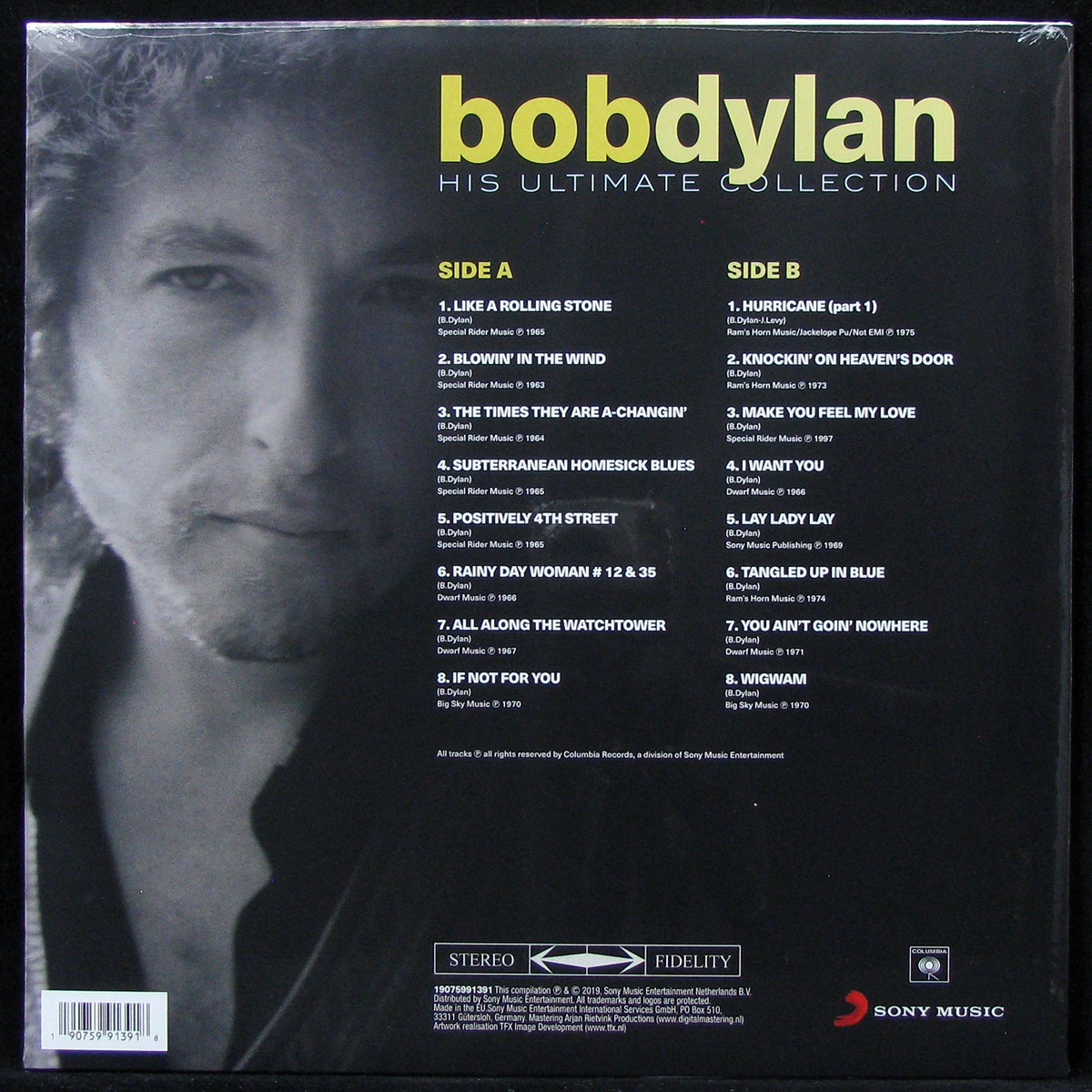 LP Bob Dylan — His Ultimate Collection фото 2