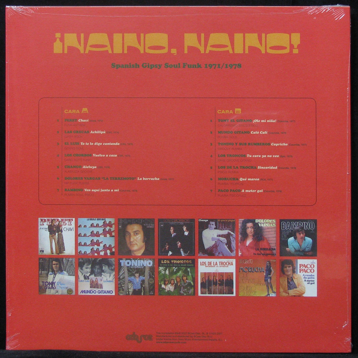 LP V/A — Naino, Naino! Spanish Gipsy Soul Funk Disco 1971/1978 фото 2