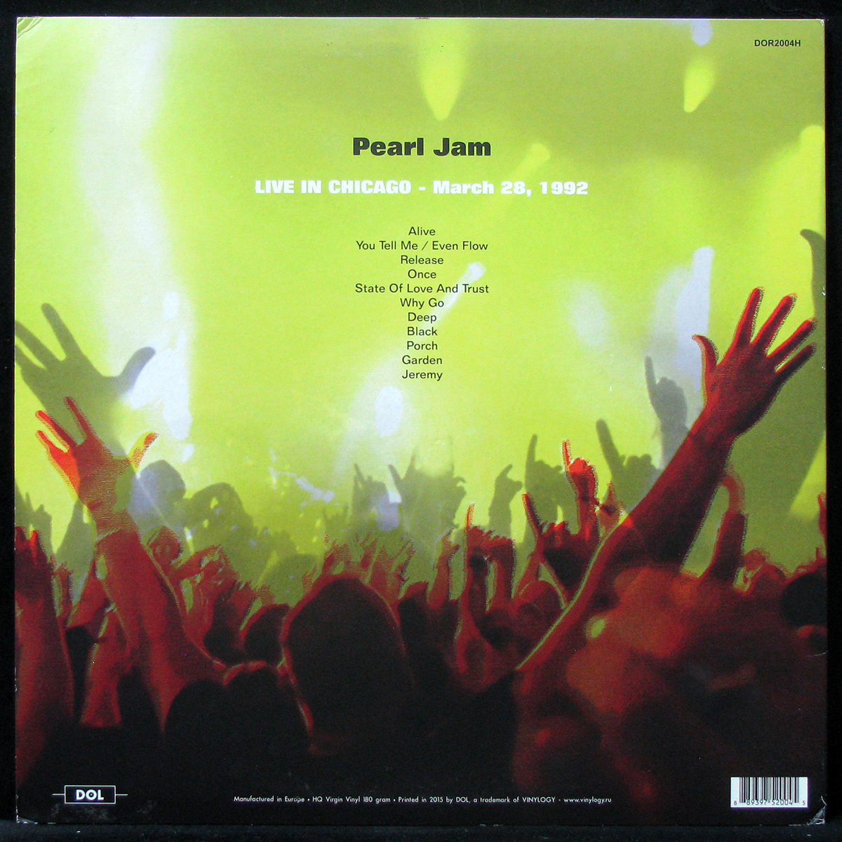 LP Pearl Jam — Live In Chicago - March 28, 1992 фото 2