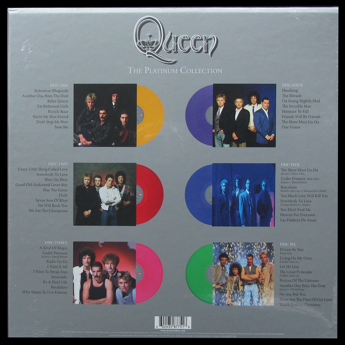 LP Queen — Platinum Collection (6LP Box-set, coloured vinyl, + book) фото 2