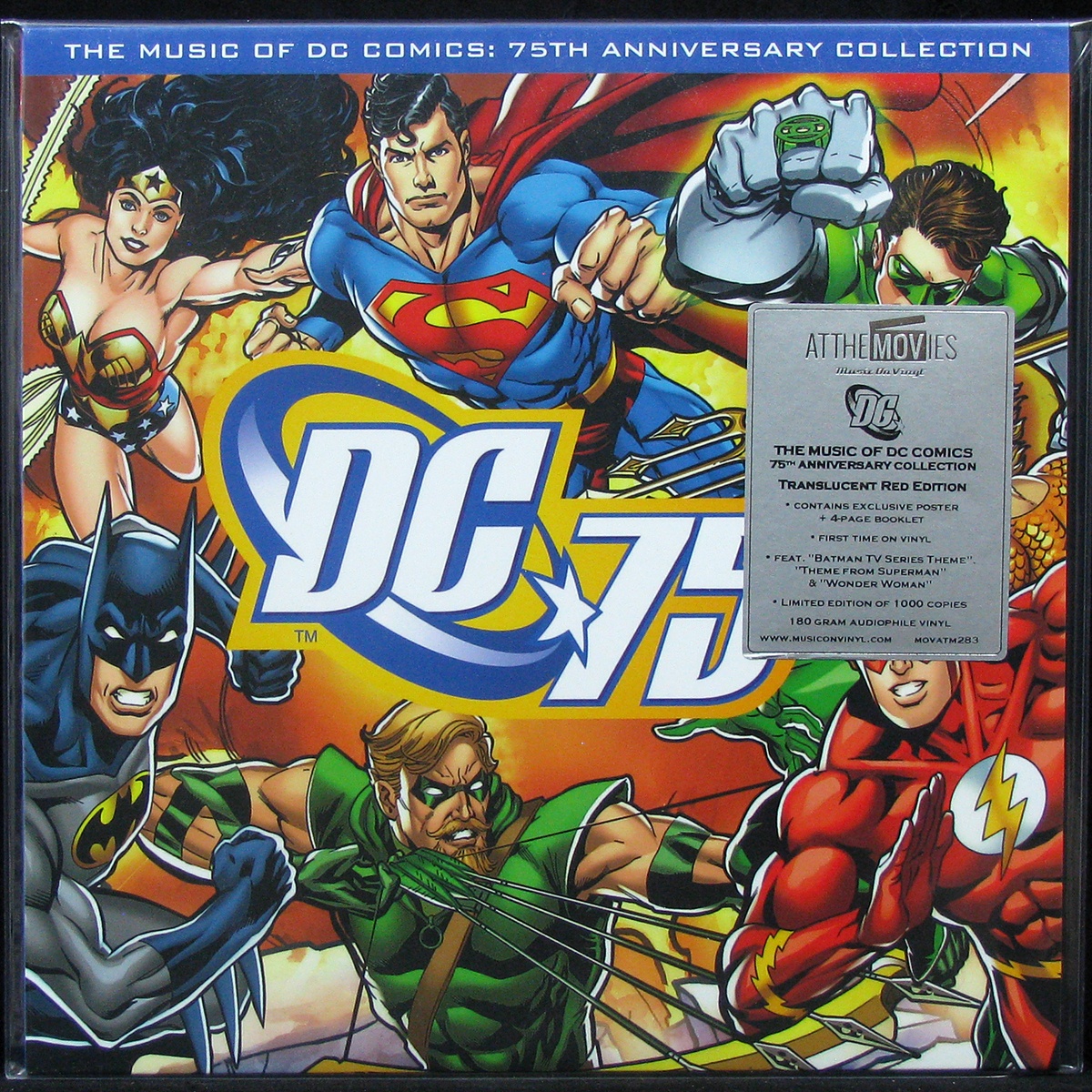 LP V/A — Music Of DC Comics: 75th Anniversary Collection (coloured vinyl, + big poster) фото