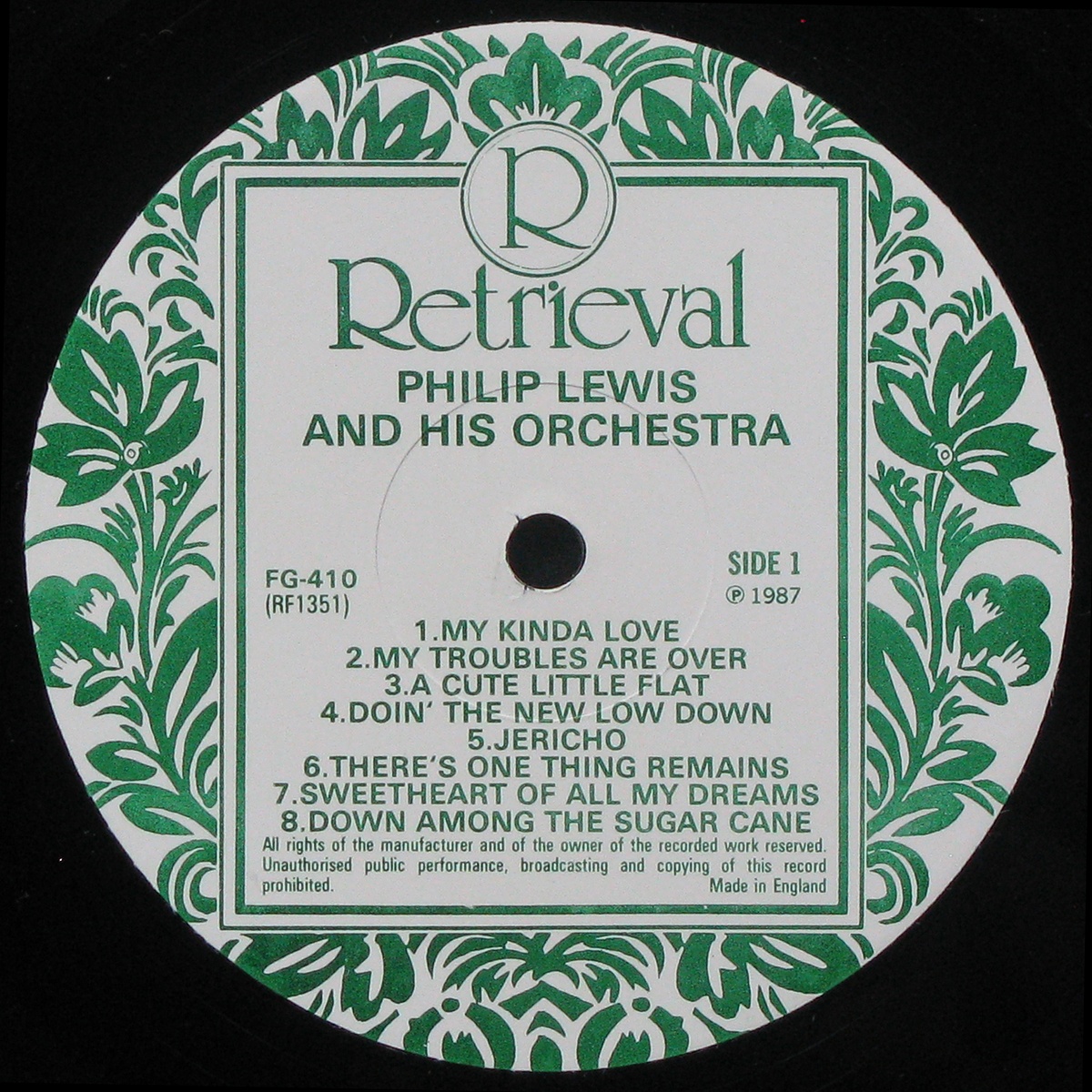 LP Philip Lewis — Philip Lewis Rhythm Maniacs Volume 1. 1929 фото 2