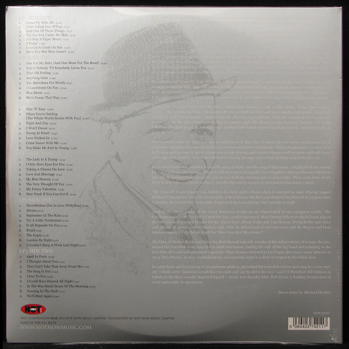 LP Frank Sinatra — Platinum Collection (3LP, coloured vinyl) фото 2